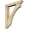 Ekena Millwork Imperial Traditional Rough Sawn Bracket w/ Offset Brace, Douglas Fir, 6"W x 34"D x 40"H BKT0604X34X40IMP01RDF - alternate 1